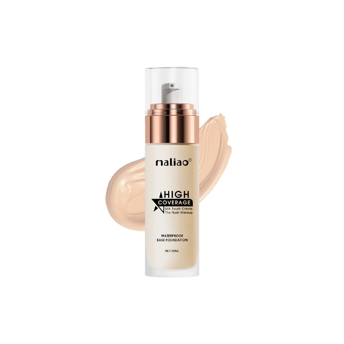 Maliao High Coverage Waterproof Base Foundation - Flawless All-Day Wear Face